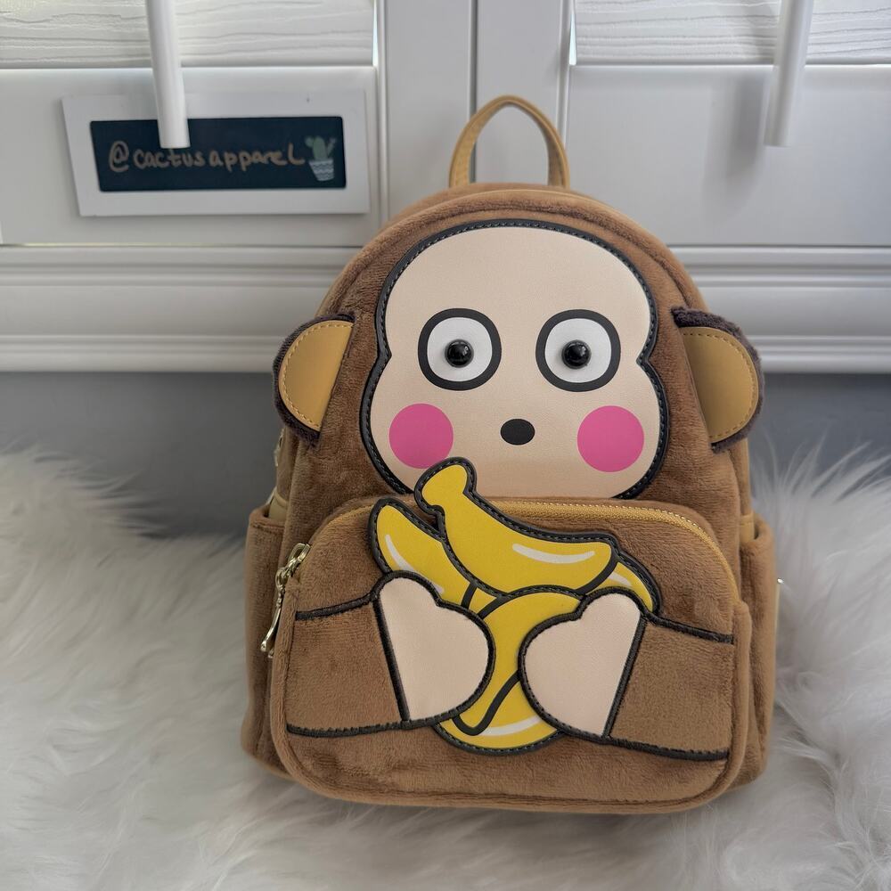 New Loungefly x Sanrio Monkichi Scented Mini Backpack